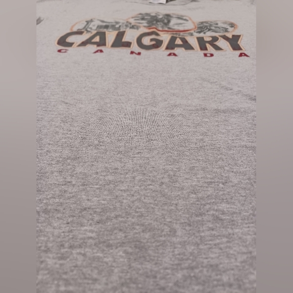 Vintage 2000s RP Calgary Canada Stampede Style T-Shirt in Charcoal Grey 》Size: S - Picture 3 of 4